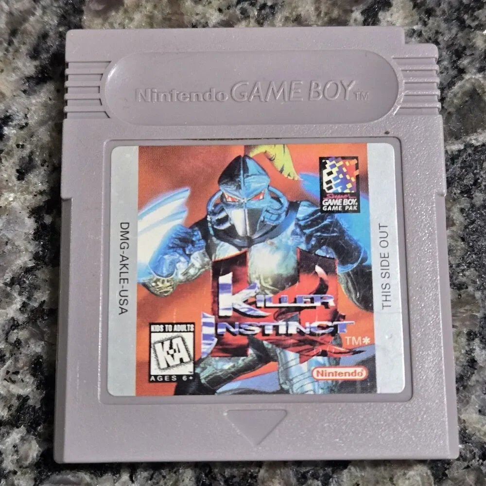 Killer Instinct (Nintendo Game Boy, 1995) Authentic Cartridge Only Tested Good